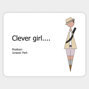 Clever Girl Sticker